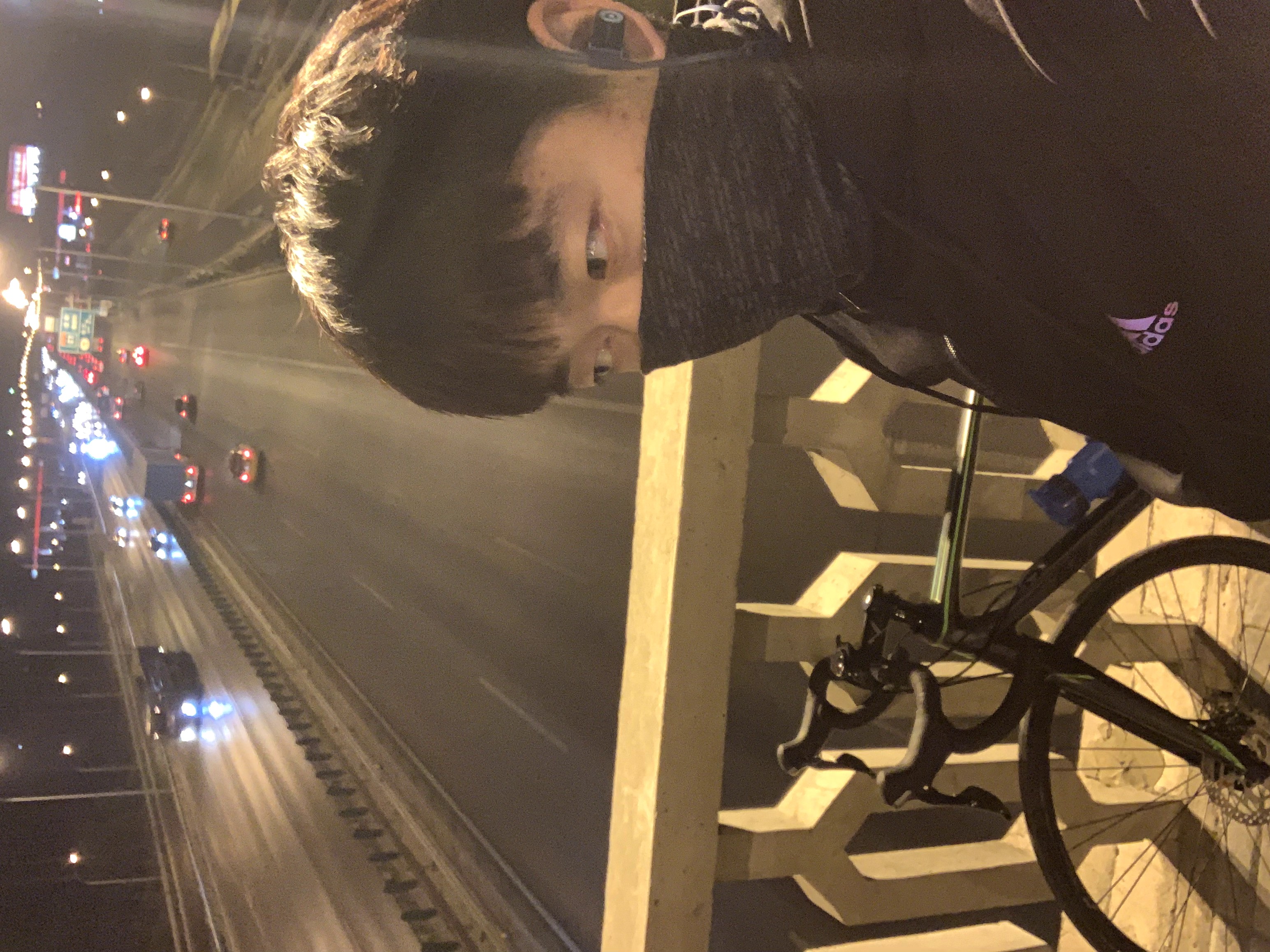 第一次骑车，还是在冬天